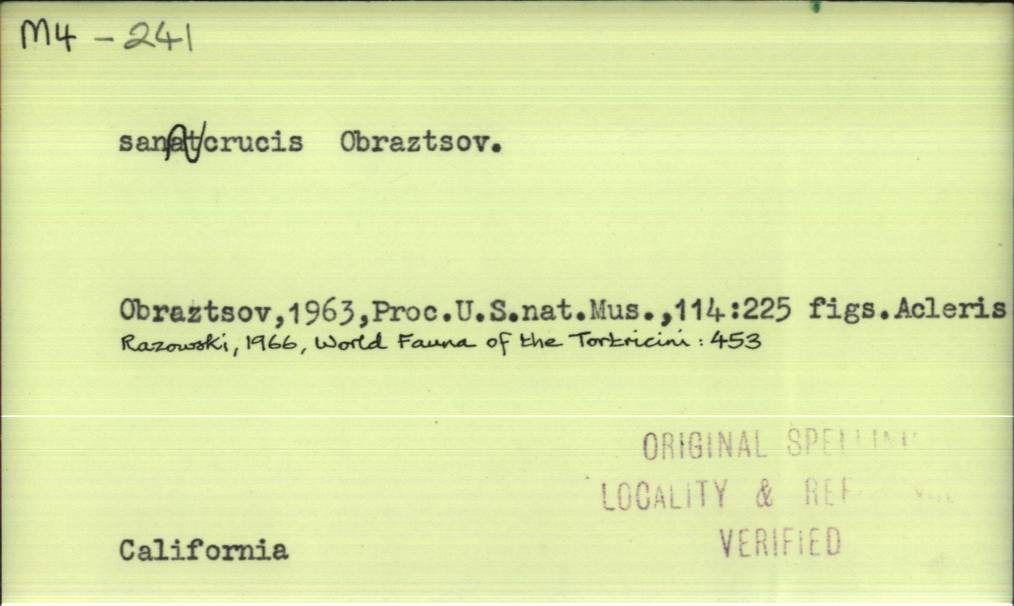 front of card